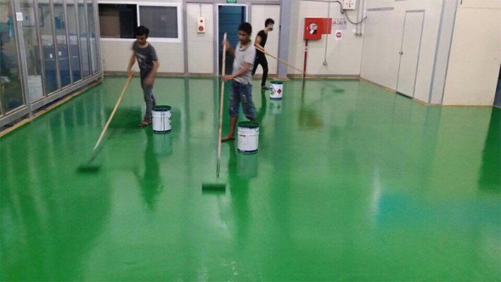 Dự án thi công sơn sàn Epoxy 20,000m2 cho Công Ty TNHH Đồ Chơi Lucky Việt Nam